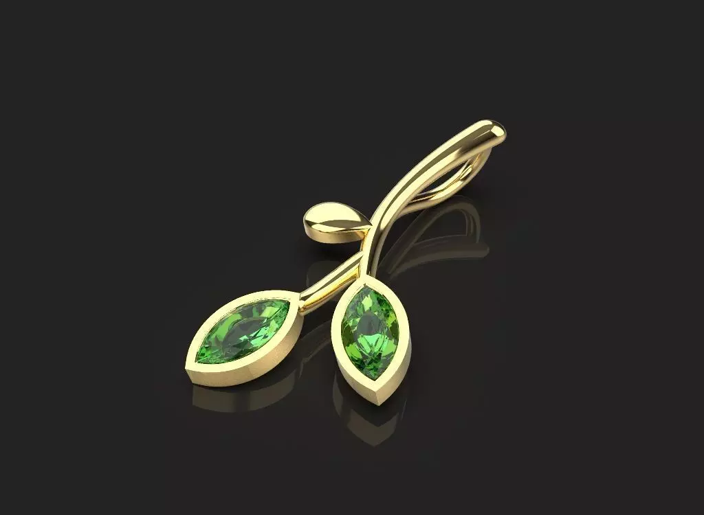 3d printing leaf necklace Pendant printable 3dmodel 3dm stl 3D print model