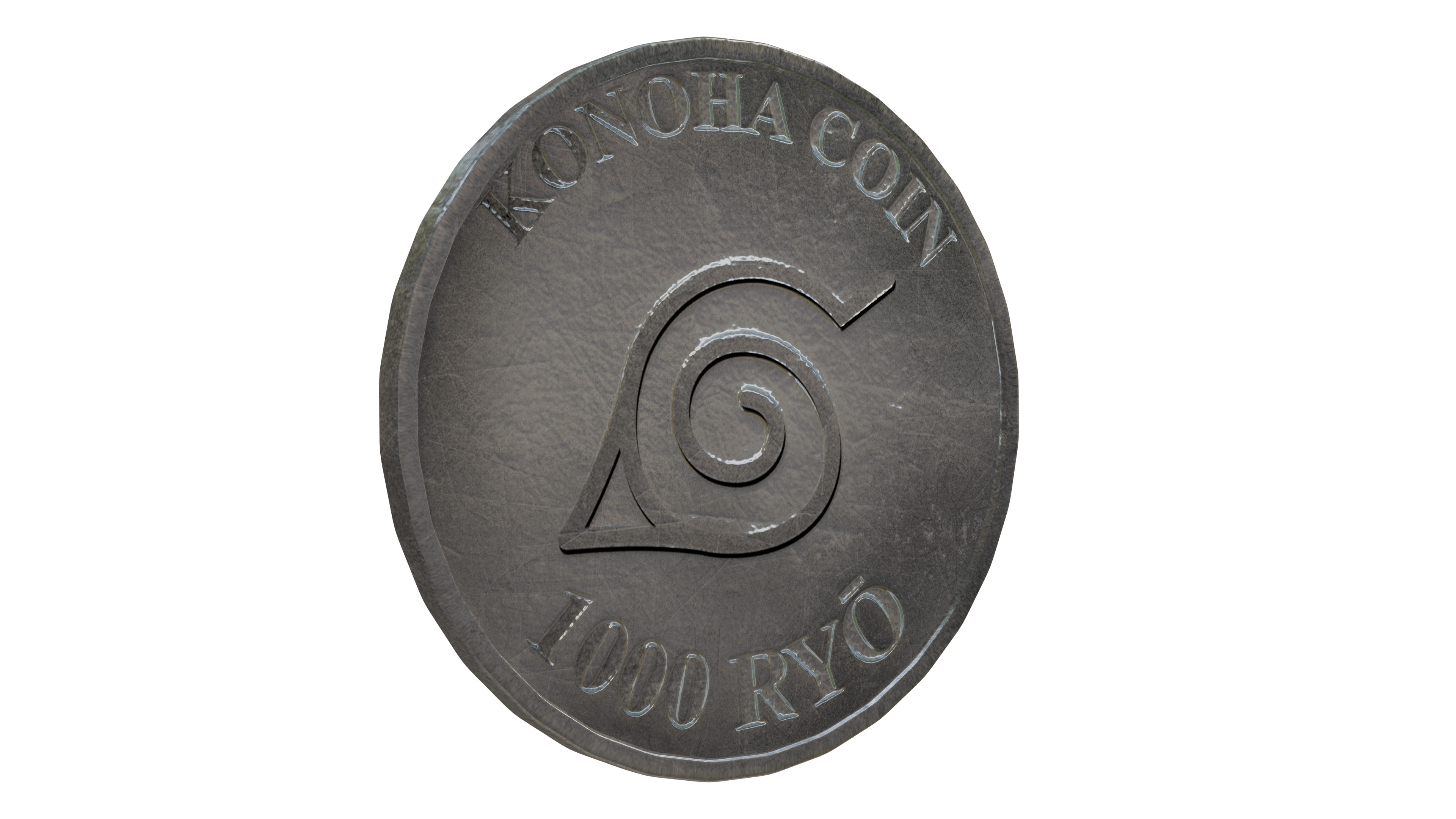 Konoha Village 1000 Ryo Coin Naruto Universe 2025 Edition 3D model_1