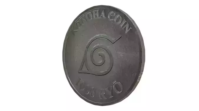 Konoha Village 1000 Ryo Coin Naruto Universe 2025 Edition 3D model