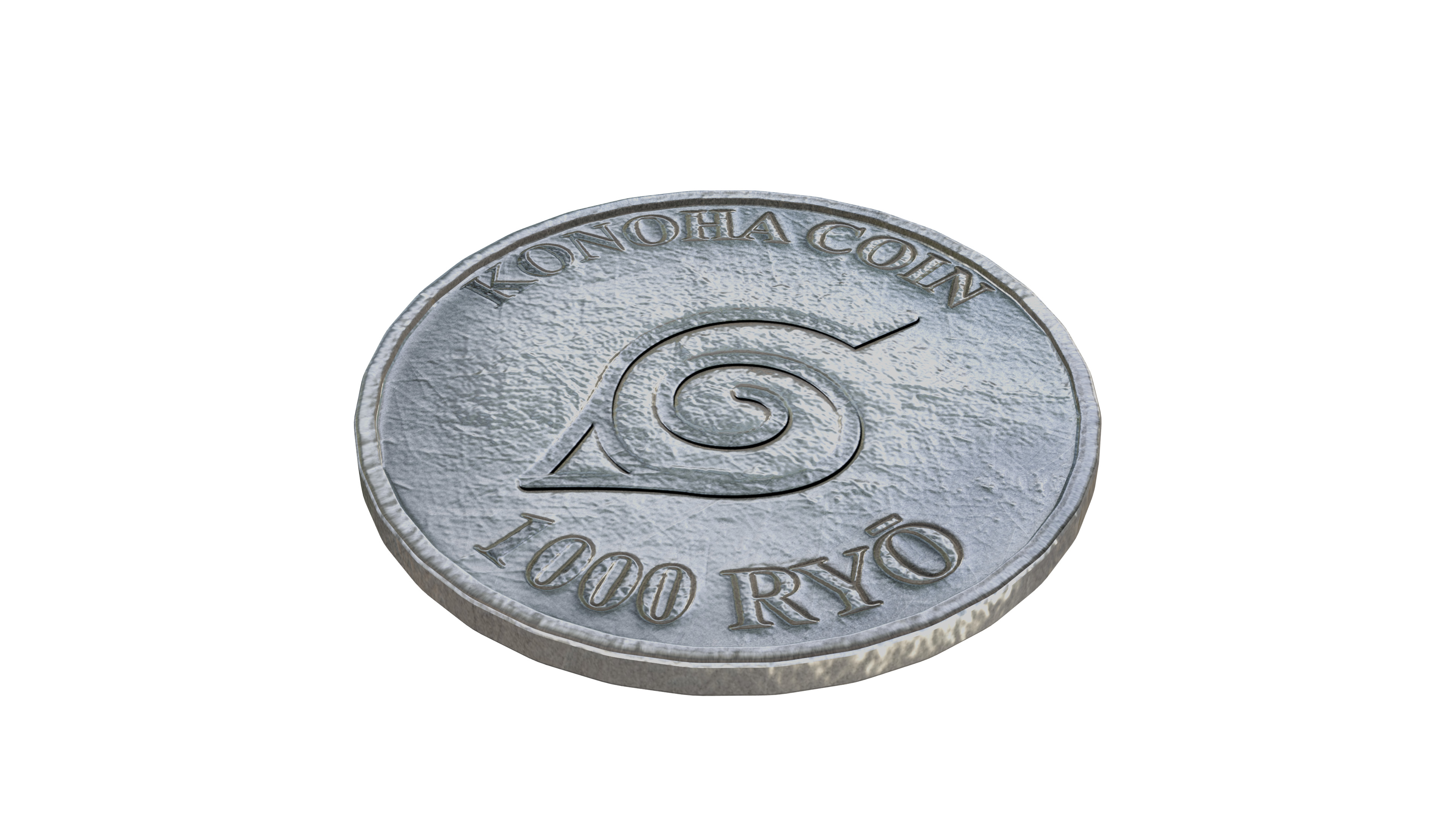 Konoha Village 1000 Ryo Coin Naruto Universe 2025 Edition 3D model_4
