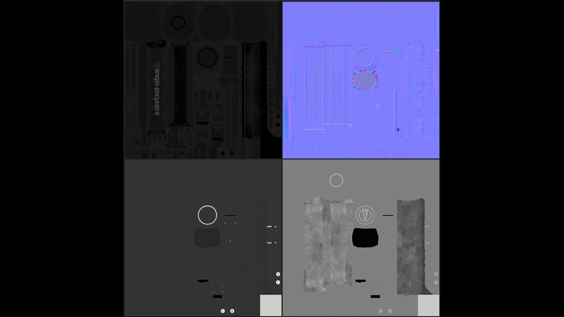 Audio Technica Headphone ATH-M50X 3D model_24