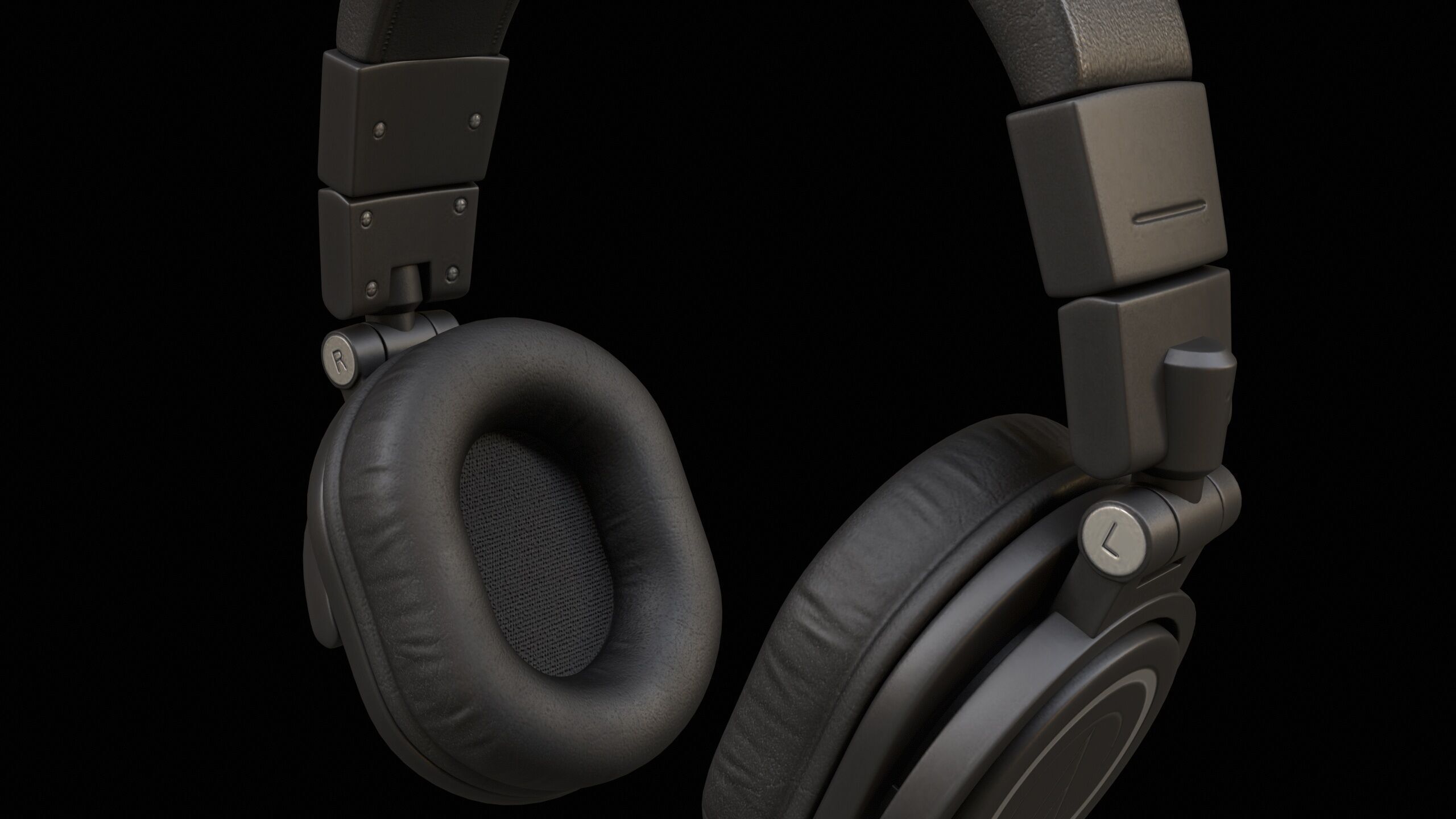 Audio Technica Headphone ATH-M50X 3D model_6