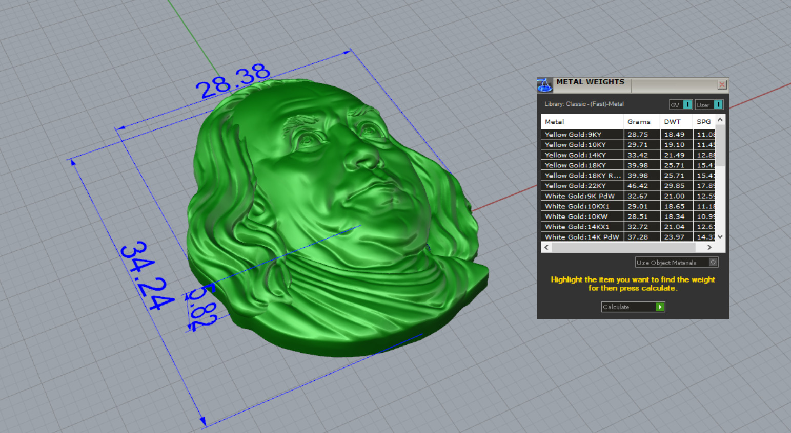 Benjamin Franklin 3DM STL OBJ model for 3D printing and CNC 3D print model_10