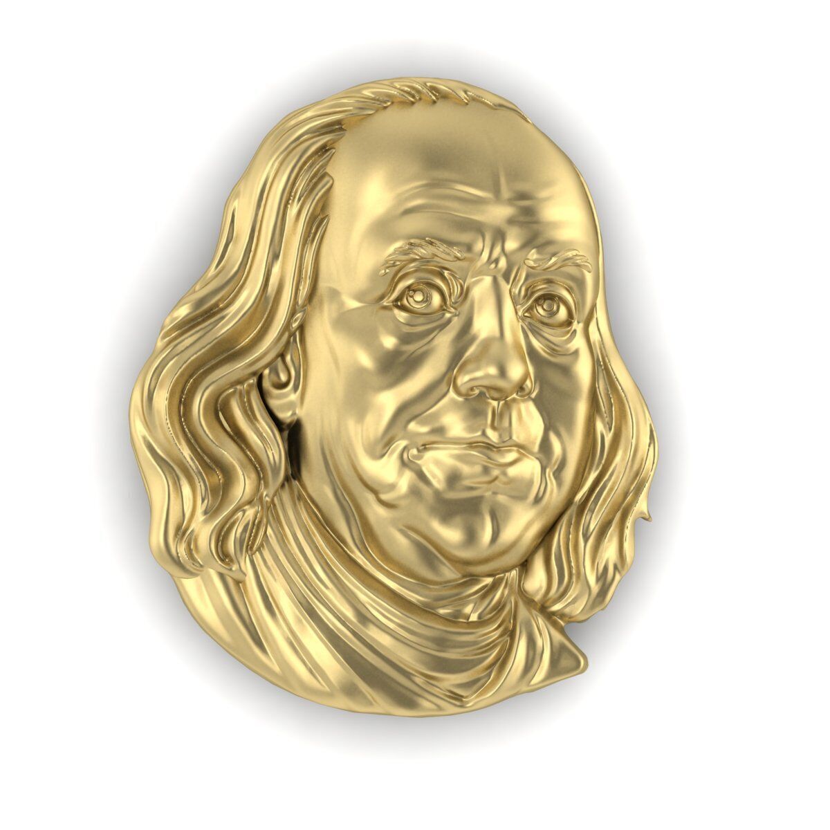 Benjamin Franklin 3DM STL OBJ model for 3D printing and CNC 3D print model_1