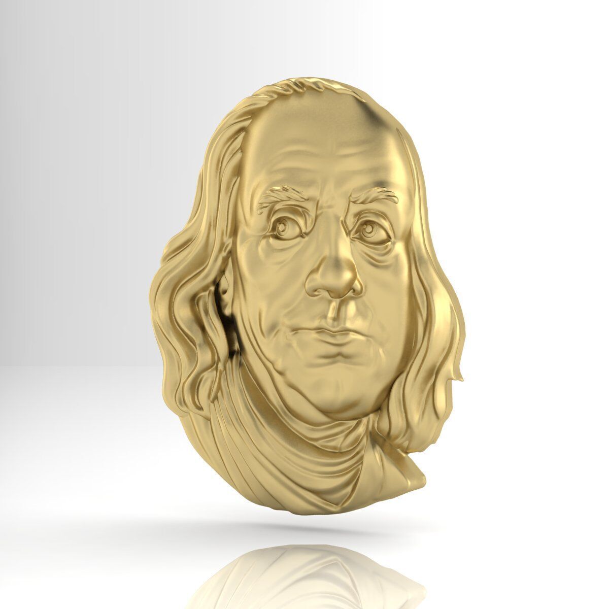Benjamin Franklin 3DM STL OBJ model for 3D printing and CNC 3D print model_3