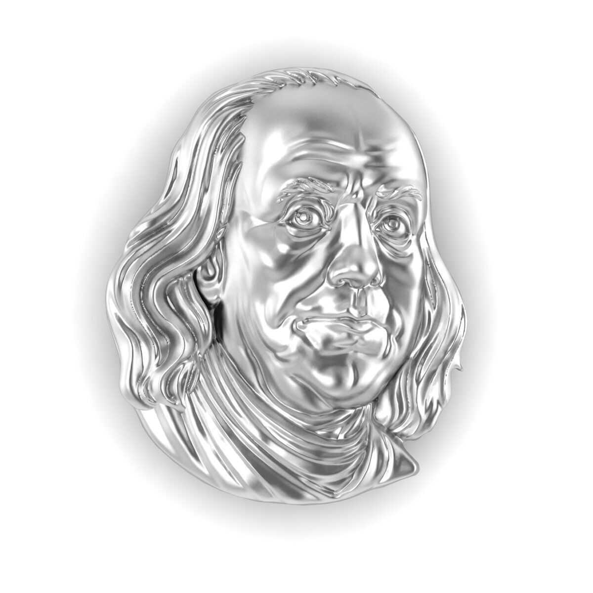 Benjamin Franklin 3DM STL OBJ model for 3D printing and CNC 3D print model_5