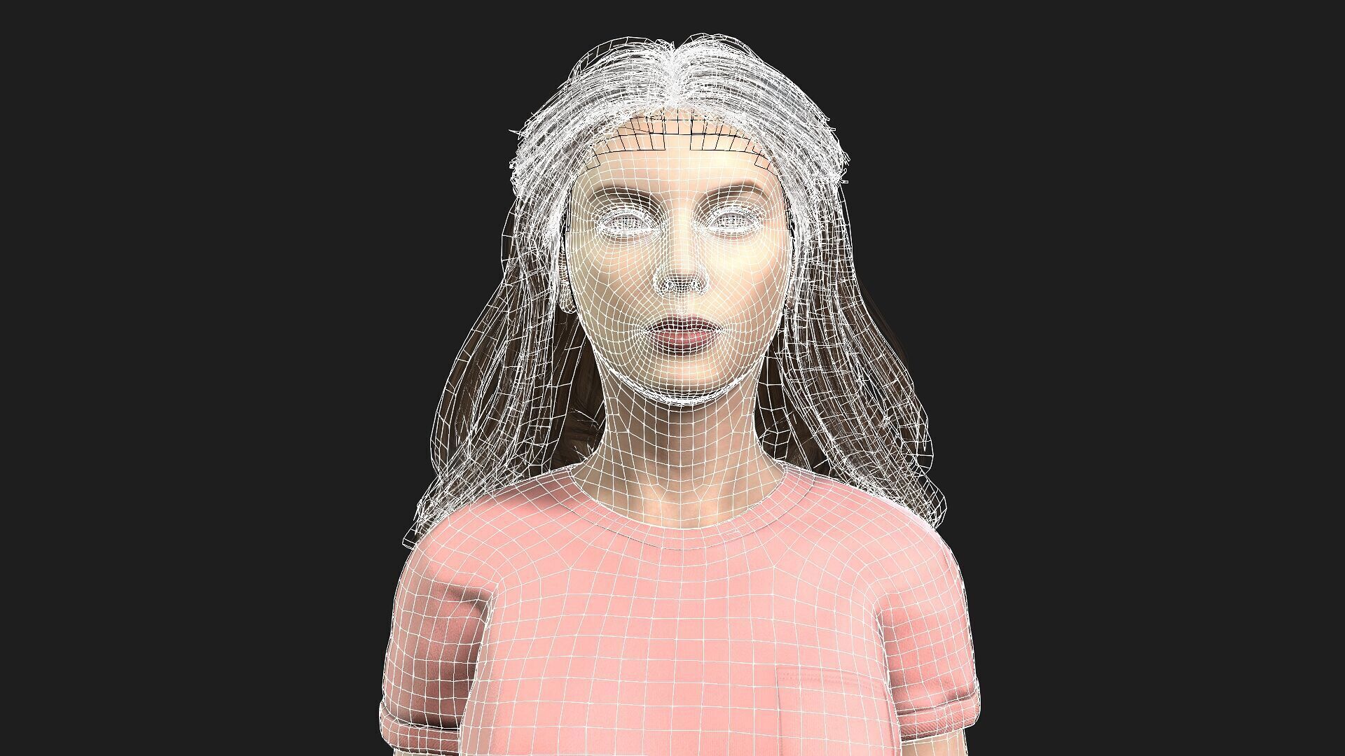 Realistic 3D Model of a Woman 3D model_19