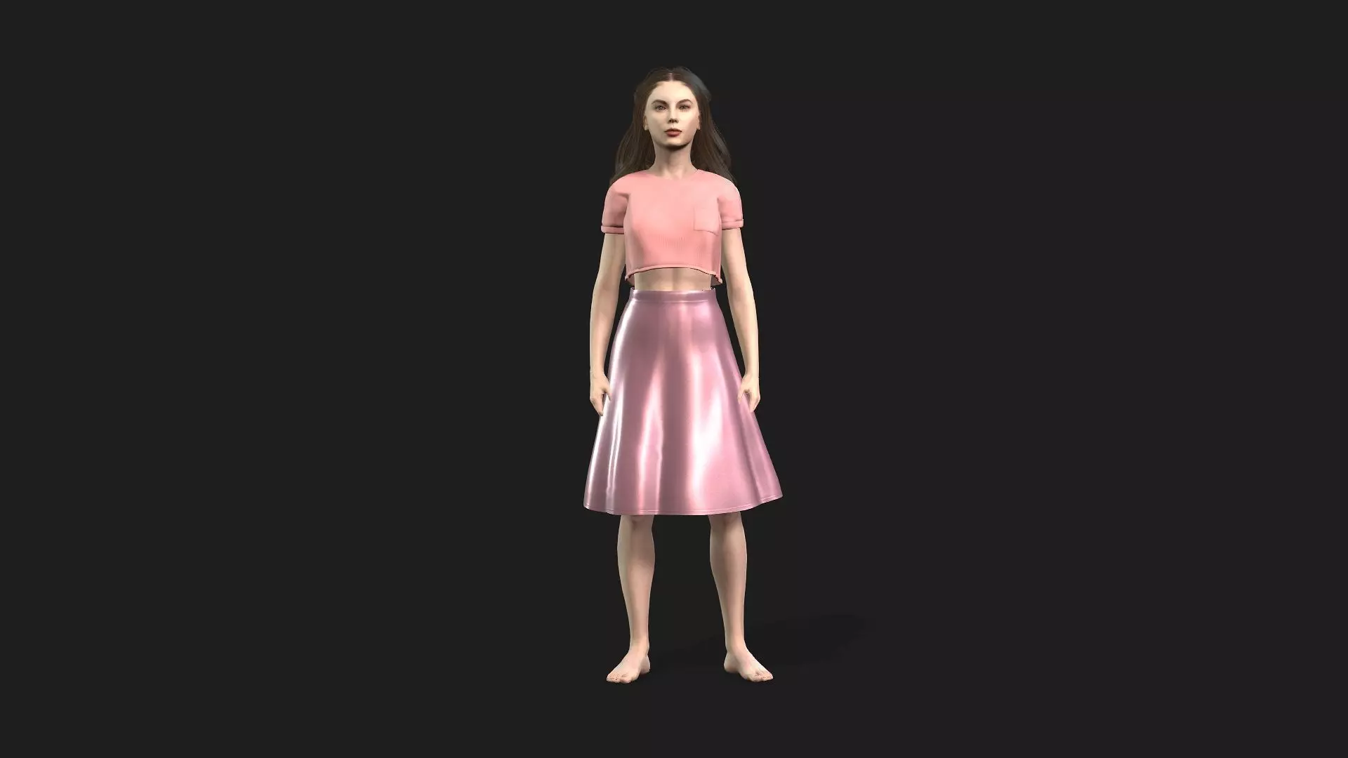 Realistic 3D Model of a Woman 3D model_0