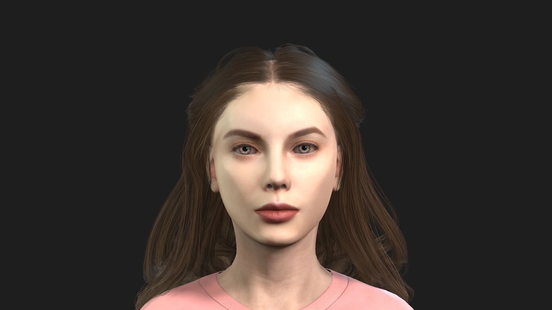 Realistic 3D Model of a Woman 3D model_1