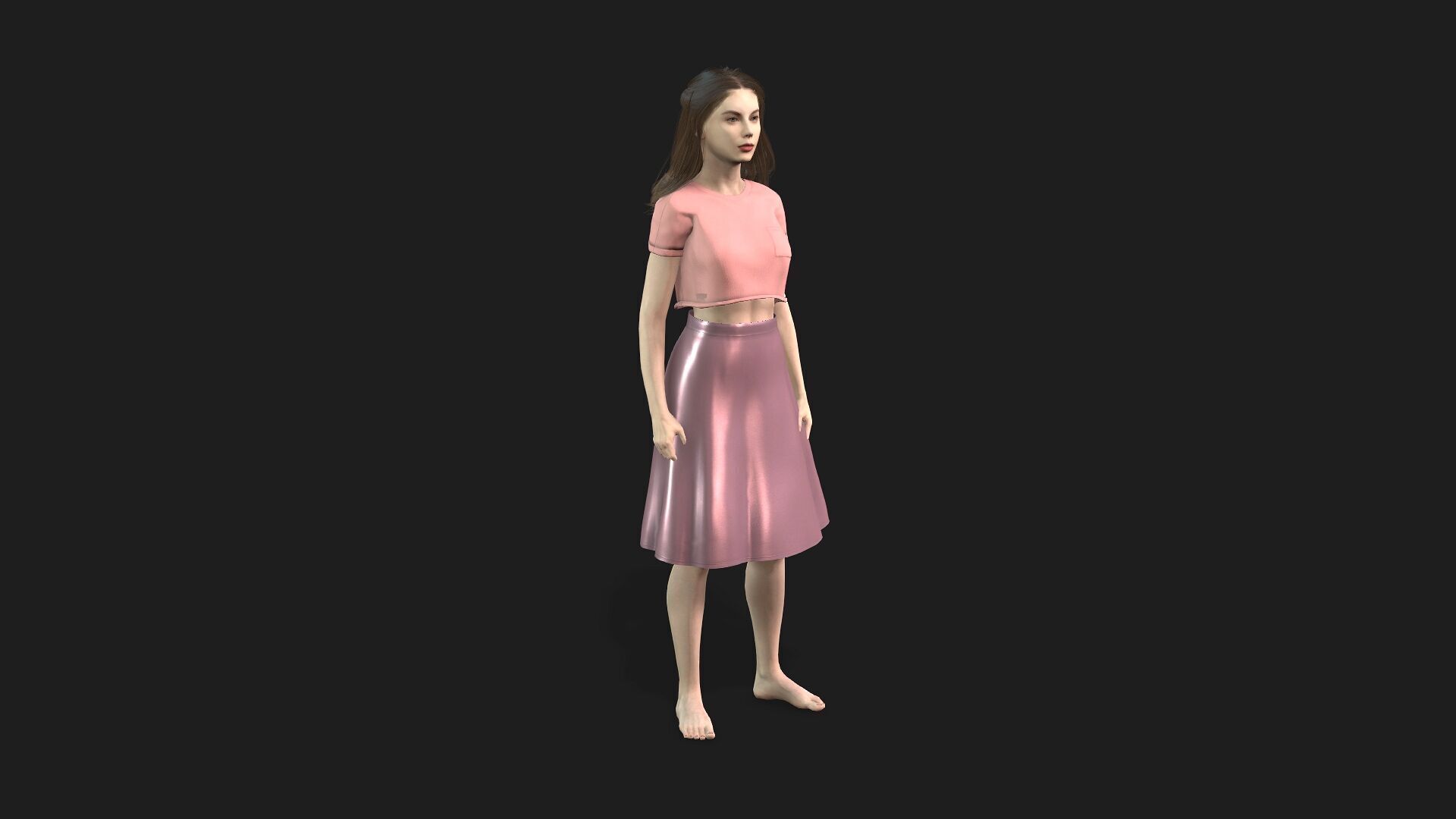 Realistic 3D Model of a Woman 3D model_8