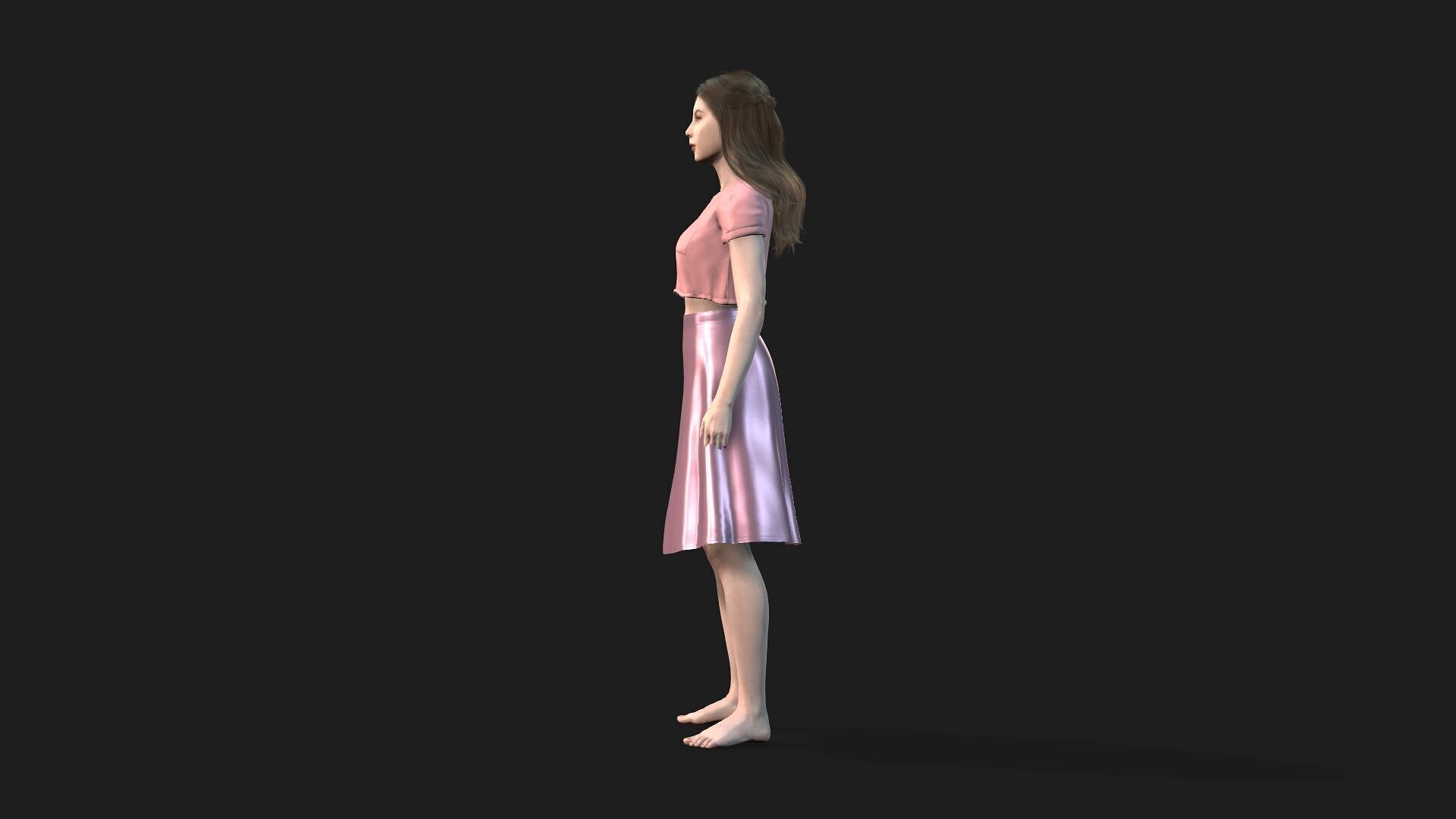 Realistic 3D Model of a Woman 3D model_3