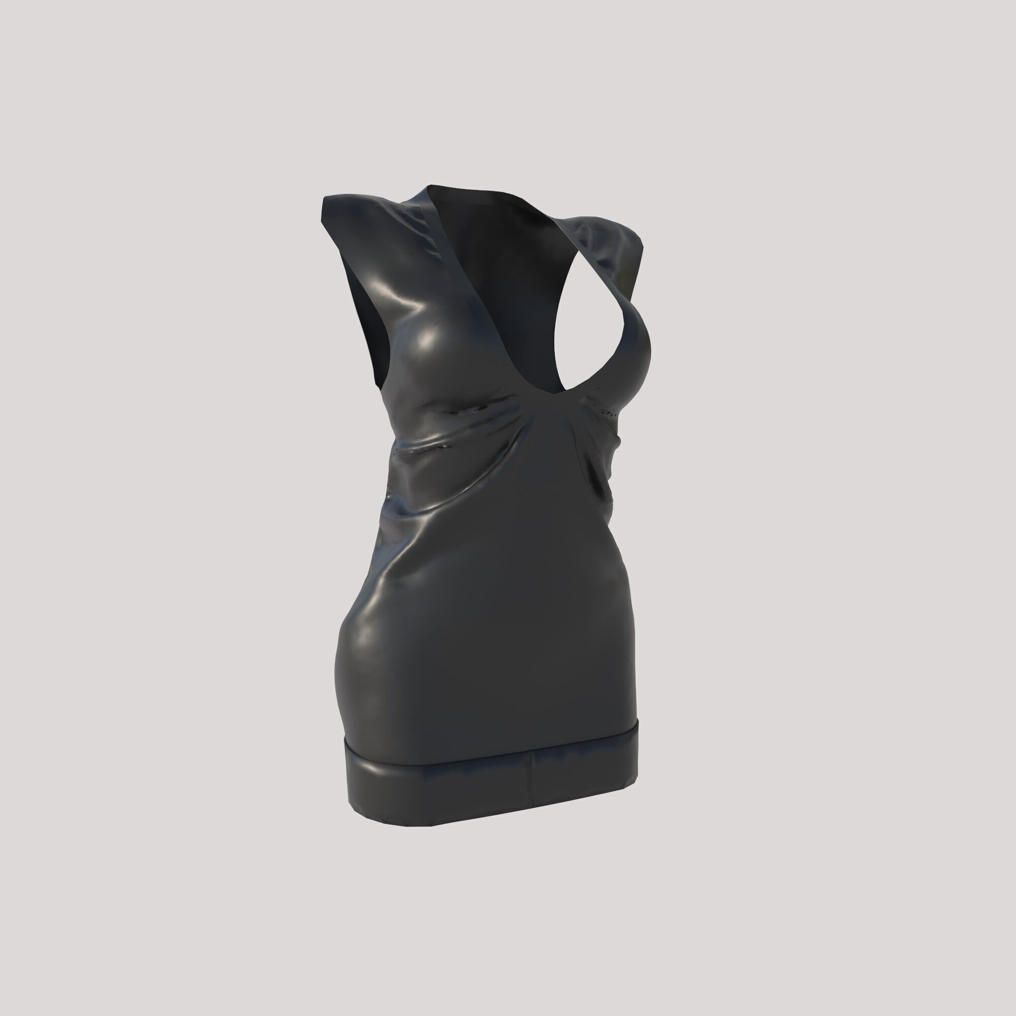 famale clothes 3D model_4