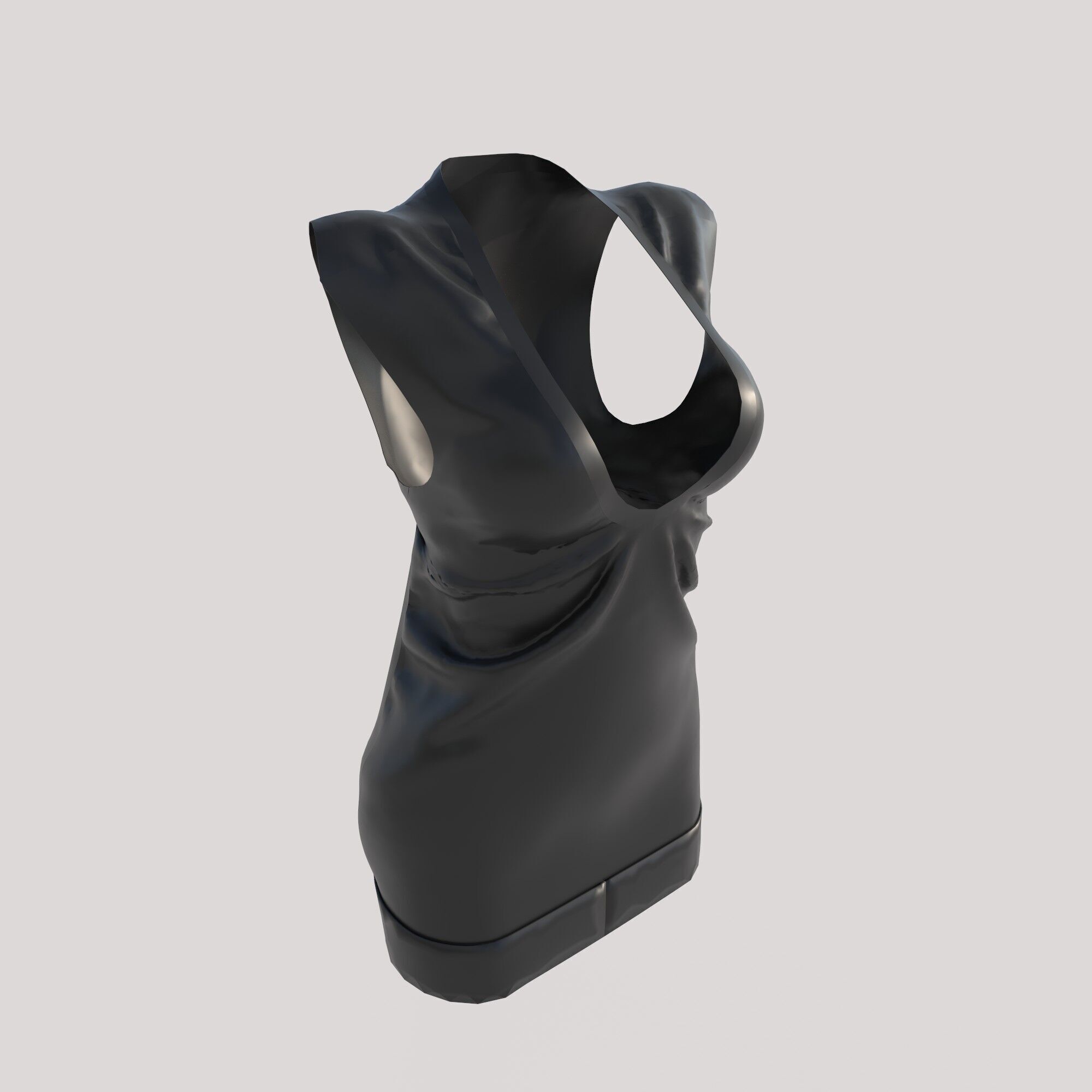 famale clothes 3D model_1