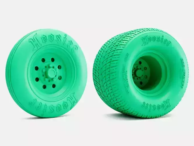 15x5 15x15 Weld Draglite Wheels Hoosier Tires 3D print model