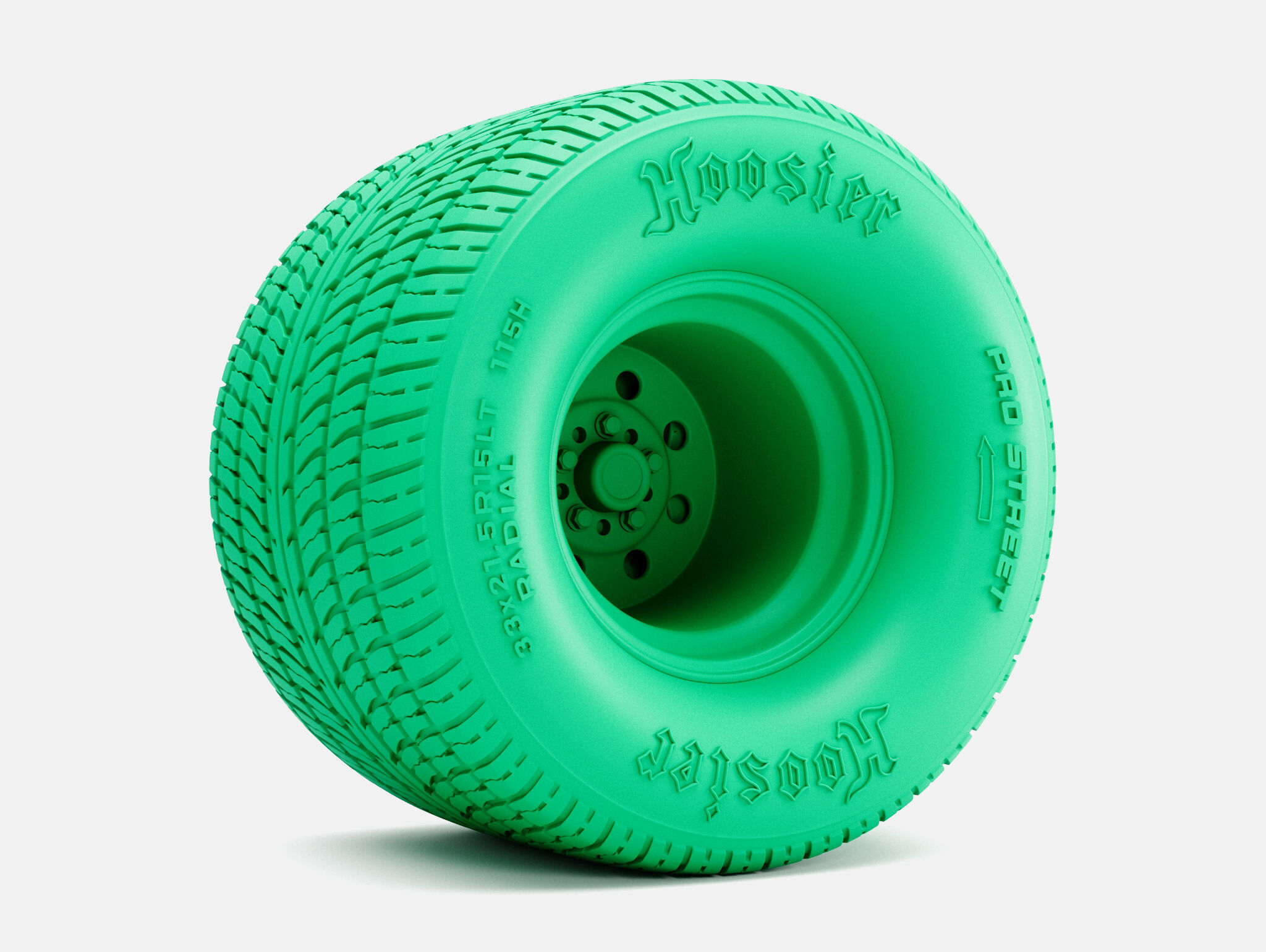 15x5 15x15 Weld Draglite Wheels Hoosier Tires 3D print model_5