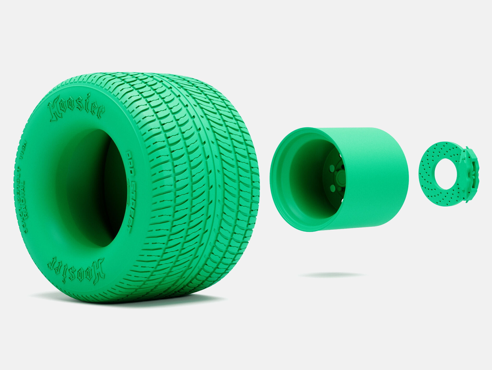 15x5 15x15 Weld Draglite Wheels Hoosier Tires 3D print model_7