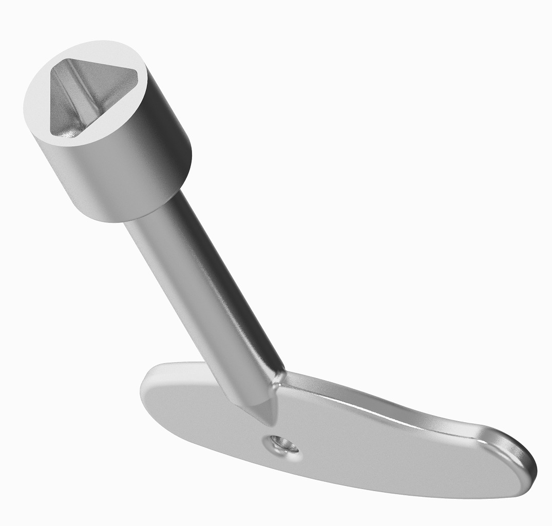 Elevator Triangle Spanner 3D print model_2