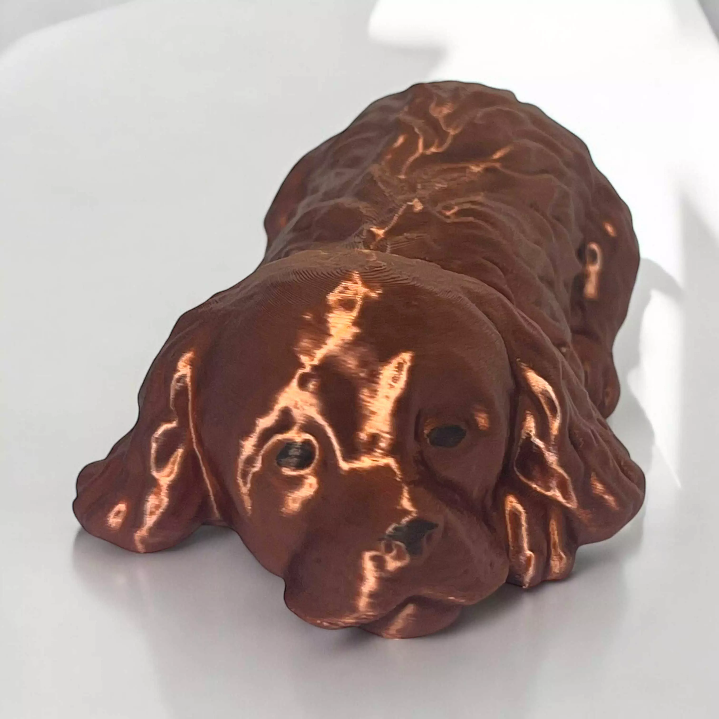 Cocker spaniel sleeping 3D print model_0