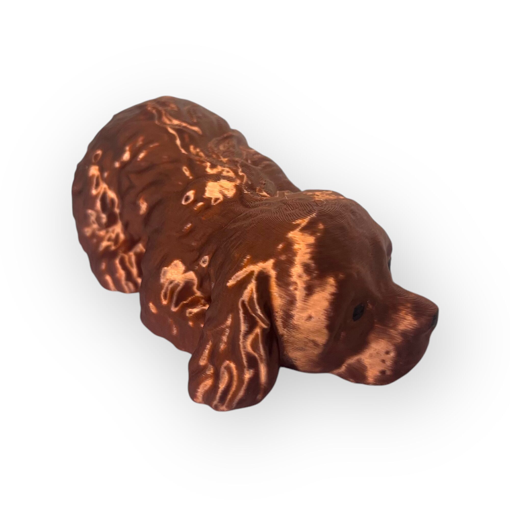Cocker spaniel sleeping 3D print model_2