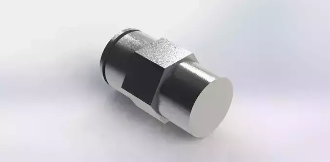 Conexao SMC KQ2H08-02S Connection 3D model