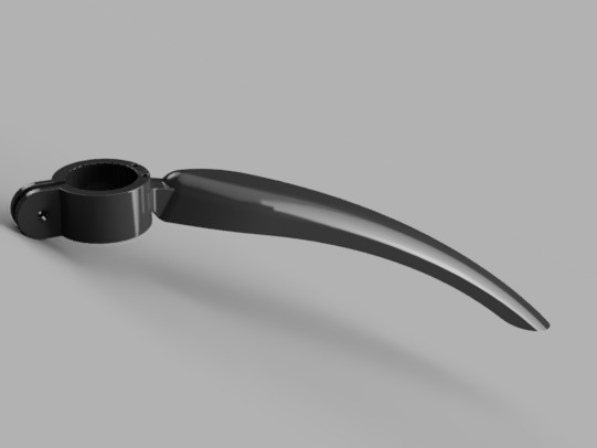 Rear Bike Mudguard 3D print model_1