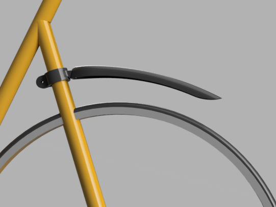 Rear Bike Mudguard 3D print model_4