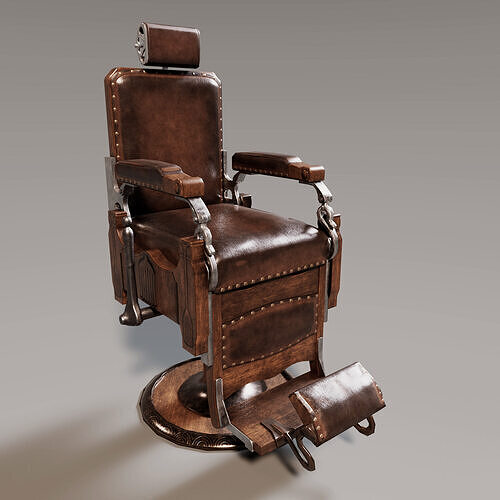 SALLON CHAIR Low-poly 3D model