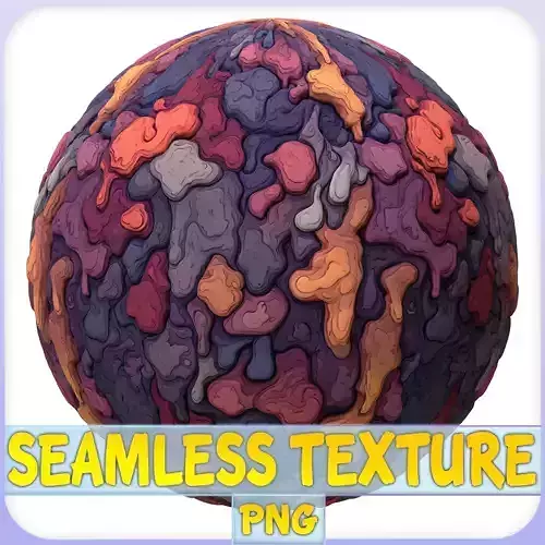 Stylized Lava Seamless Texture