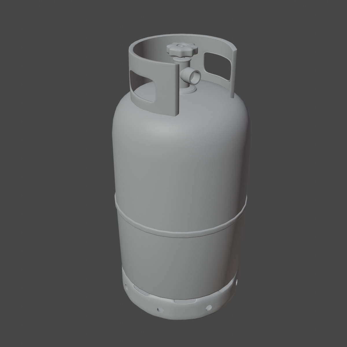 Gas Cylinder 01 3D model_8