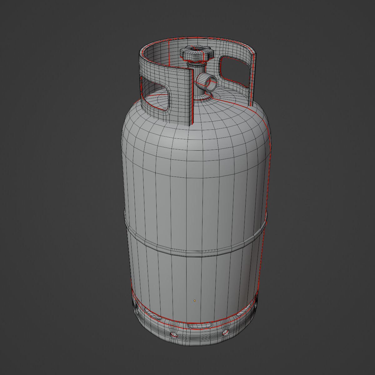 Gas Cylinder 01 3D model_9