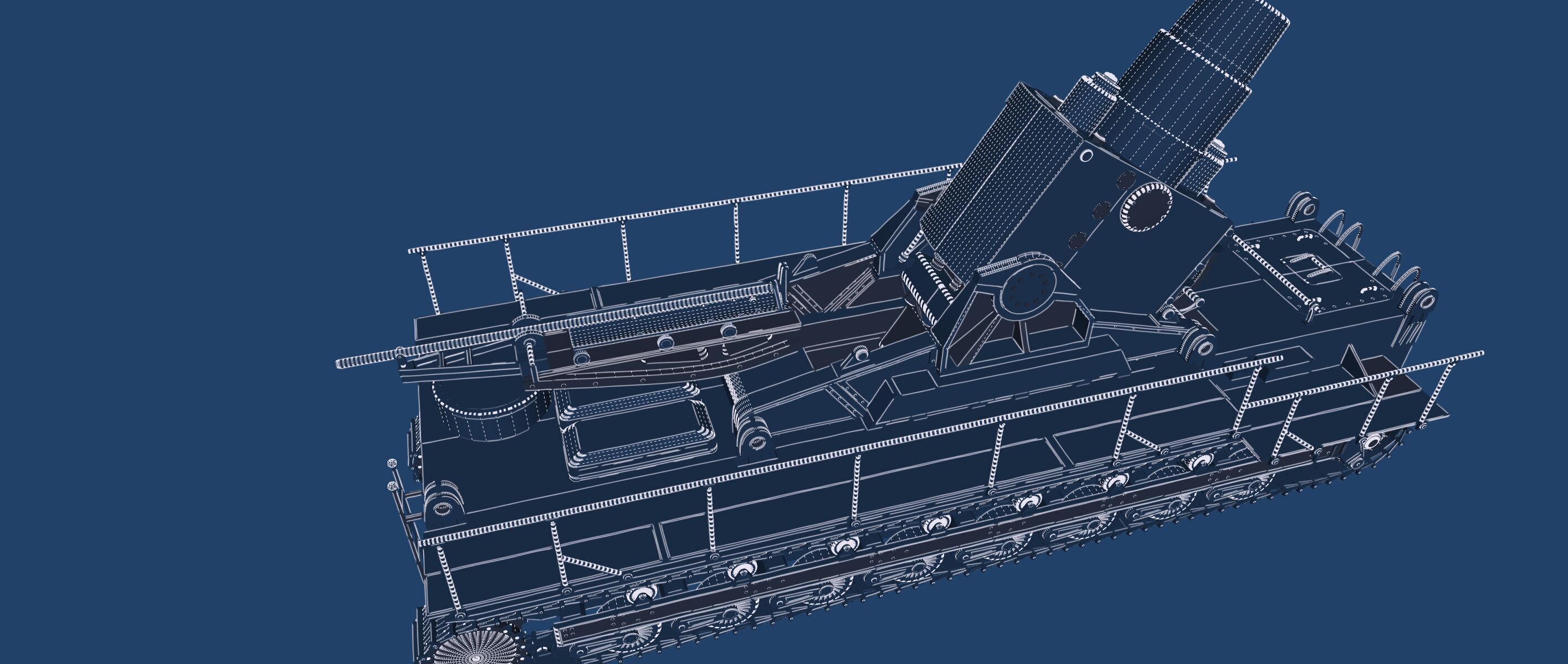 Karl-gerat mortar 3D model_29