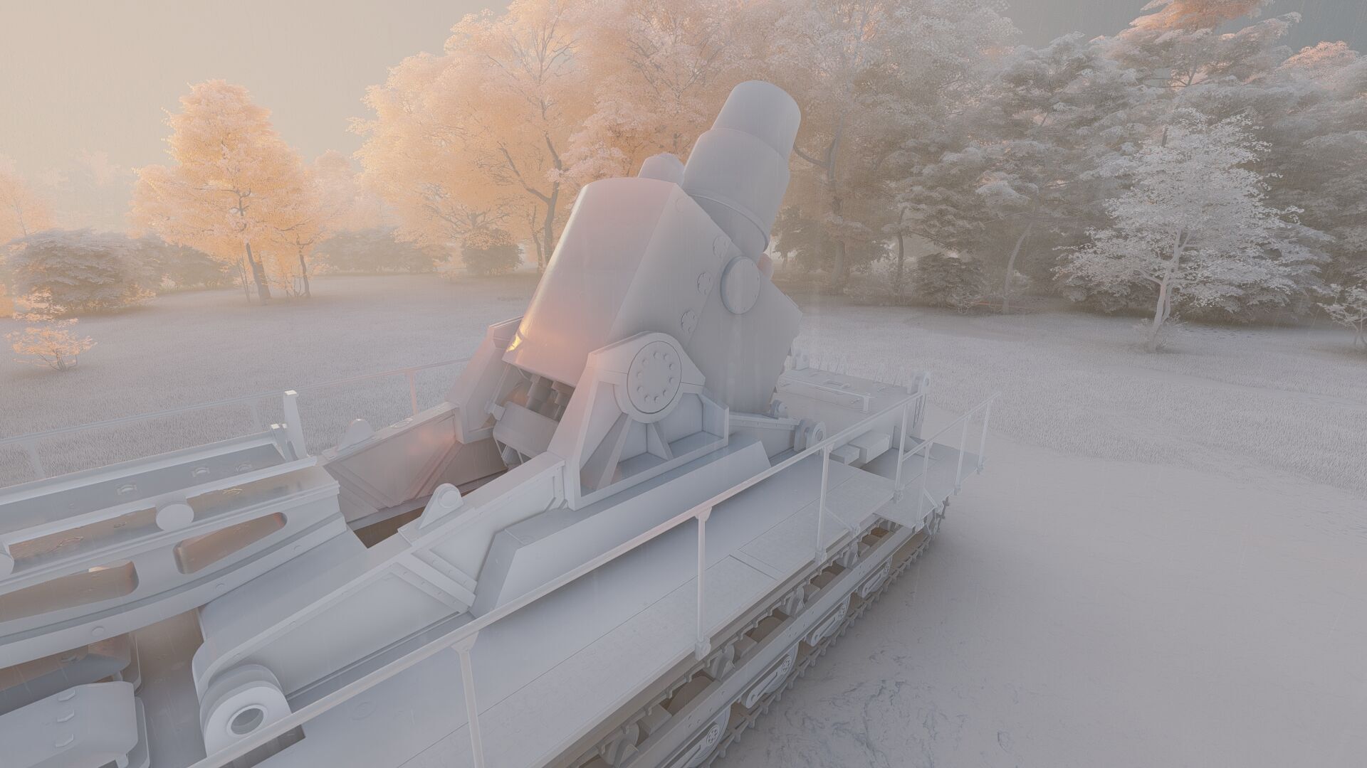 Karl-gerat mortar 3D model_24