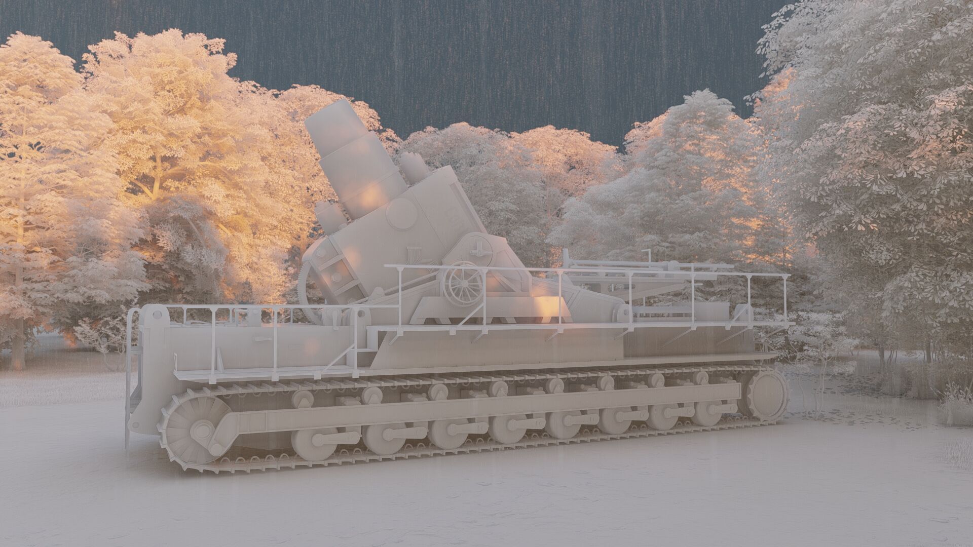 Karl-gerat mortar 3D model_20