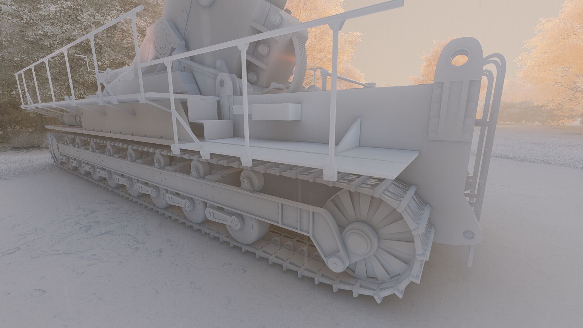 Karl-gerat mortar 3D model_26