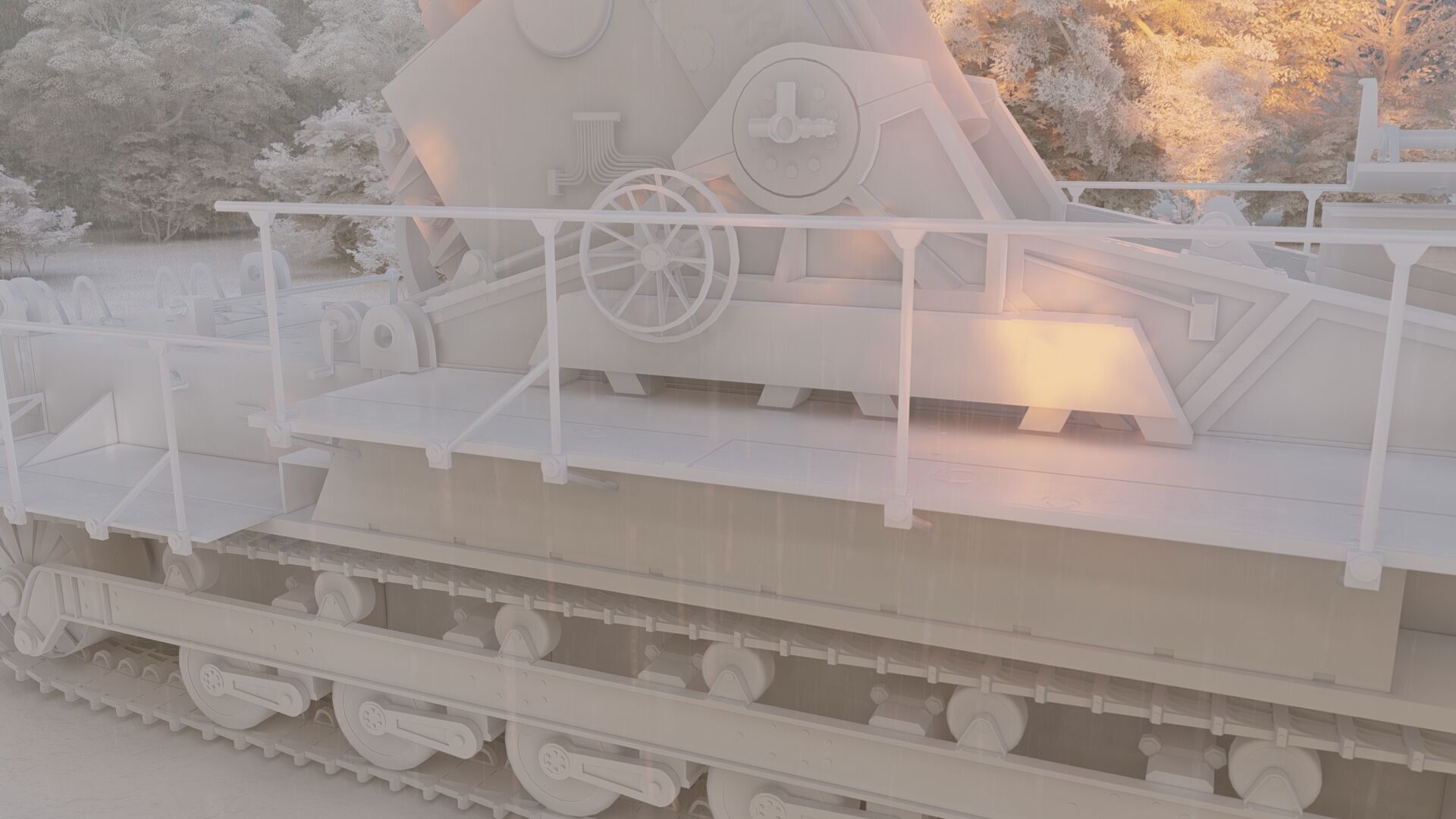 Karl-gerat mortar 3D model_21