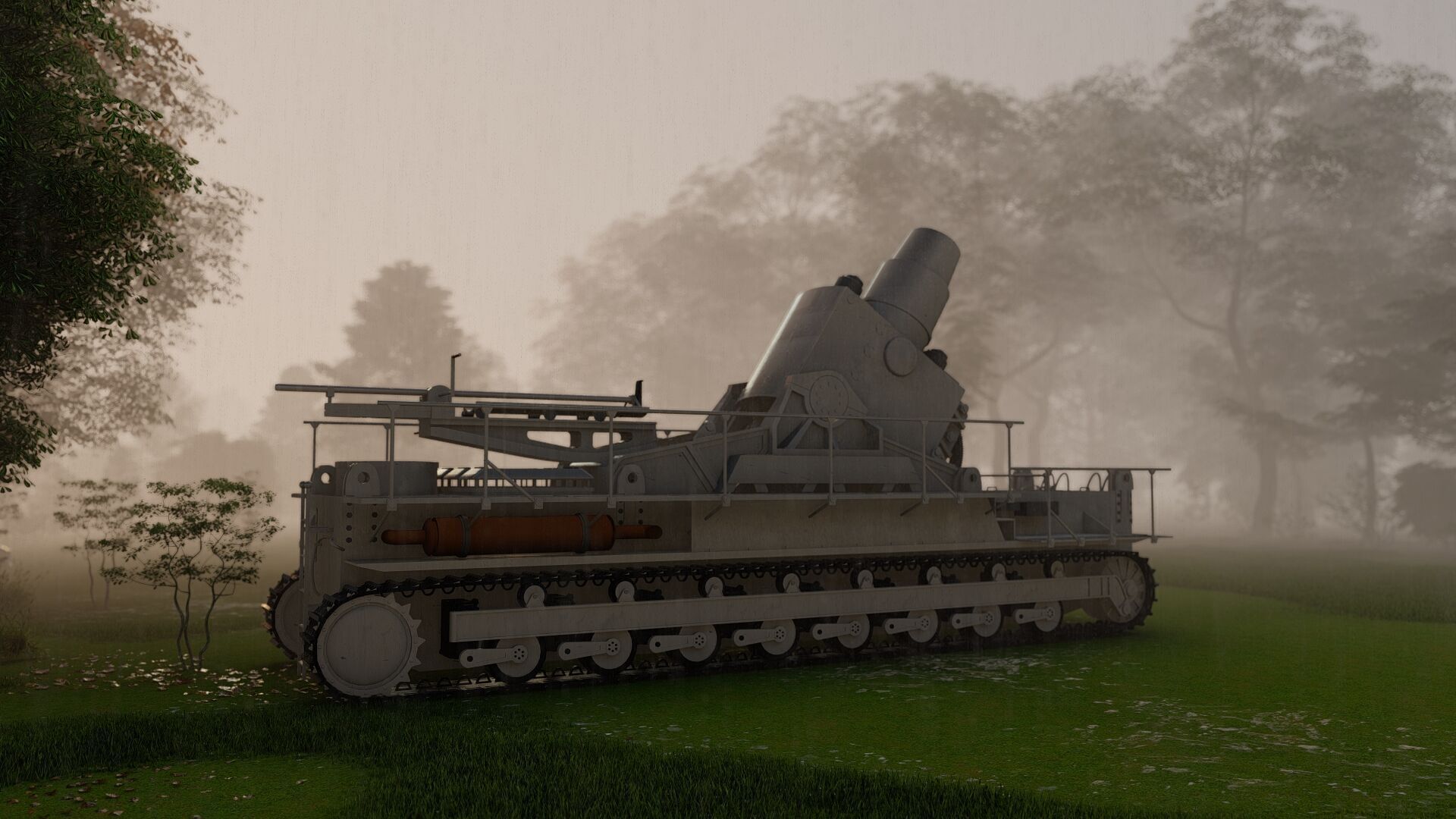 Karl-gerat mortar 3D model_14