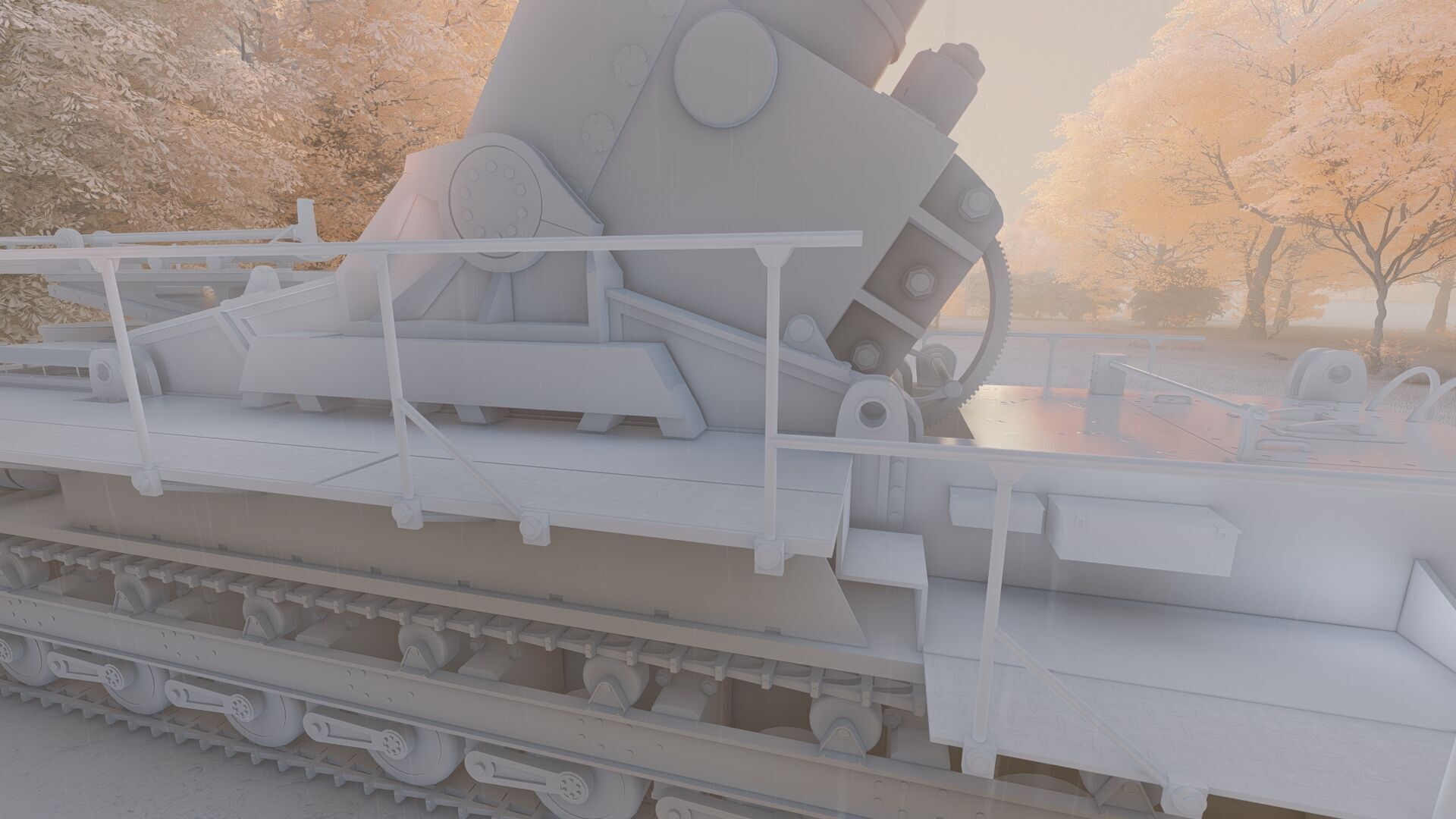 Karl-gerat mortar 3D model_25