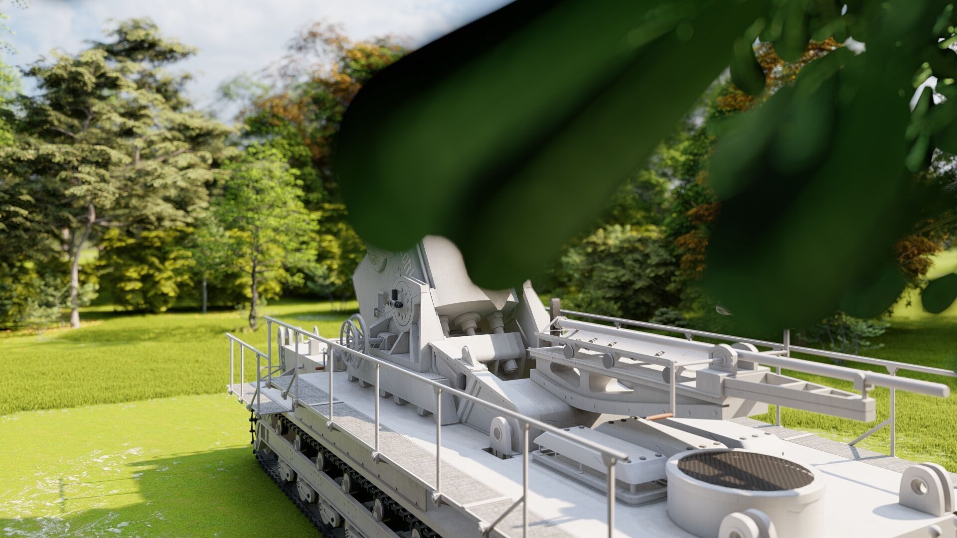 Karl-gerat mortar 3D model_6