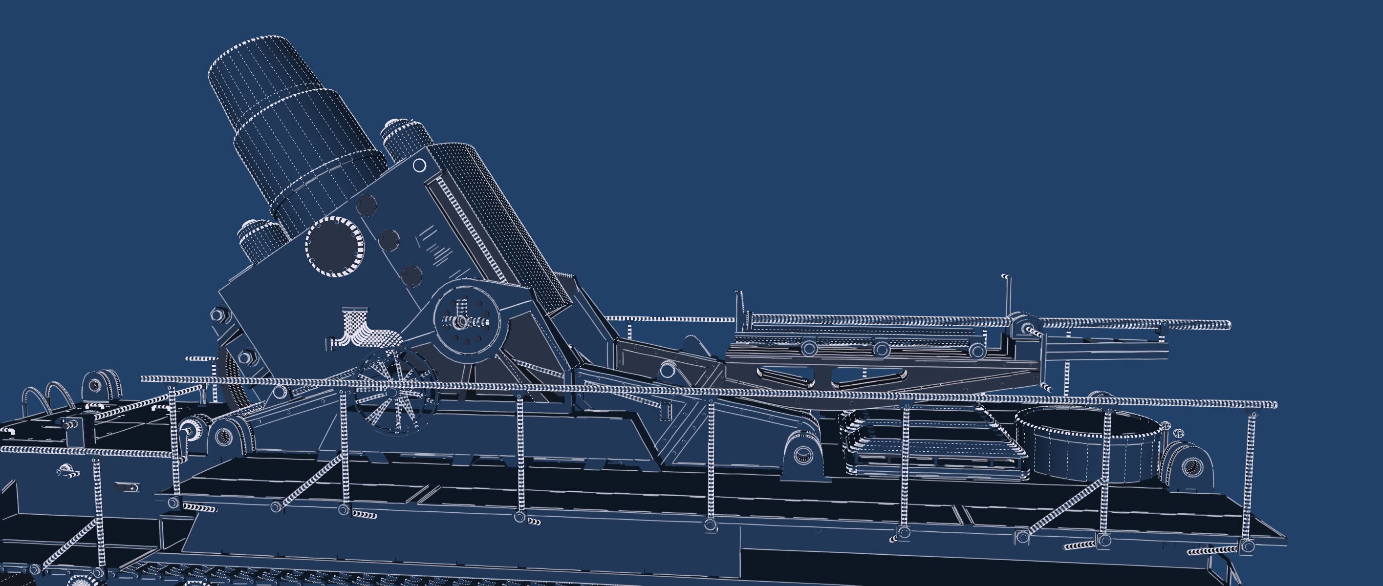 Karl-gerat mortar 3D model_31