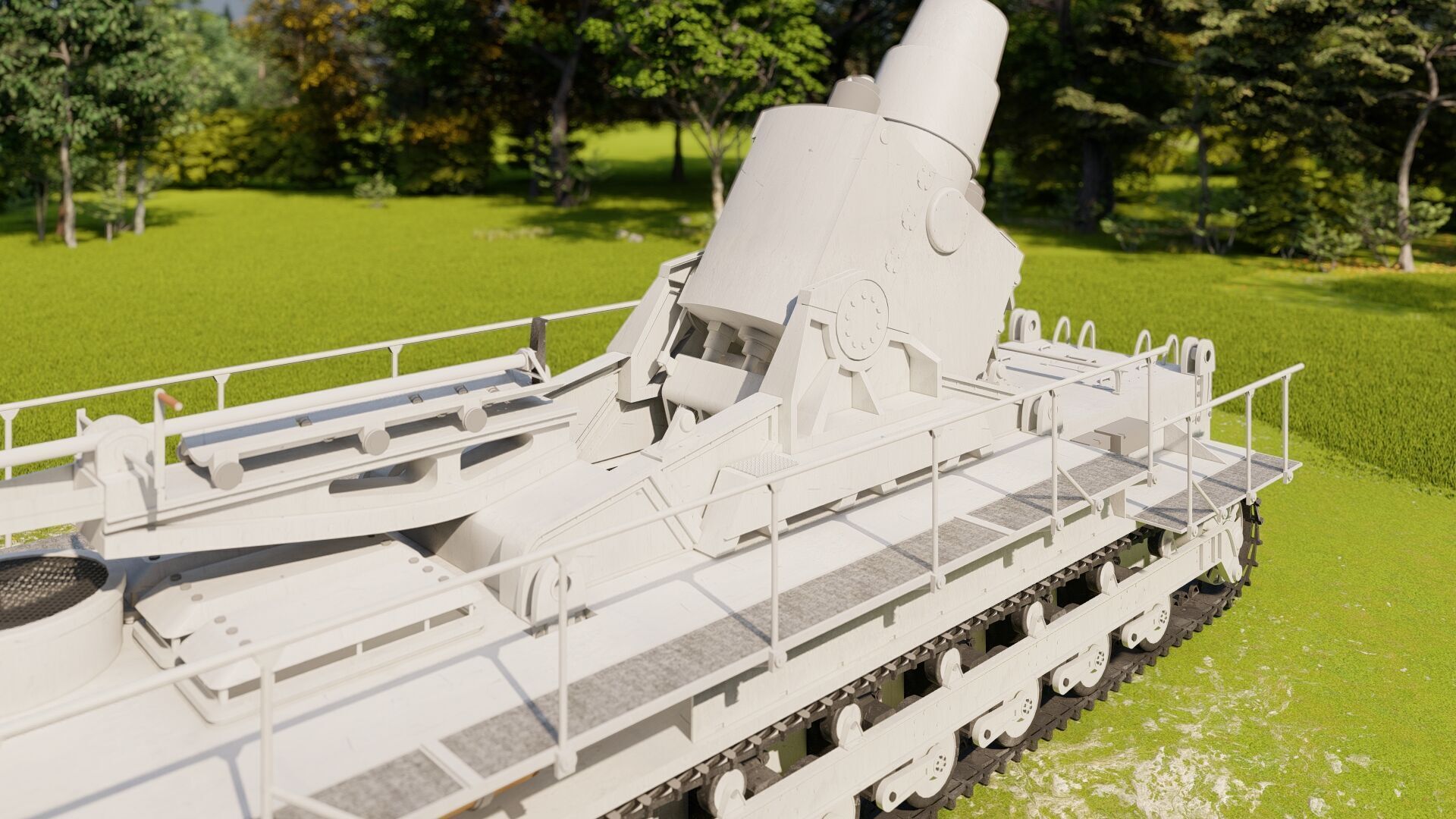 Karl-gerat mortar 3D model_8