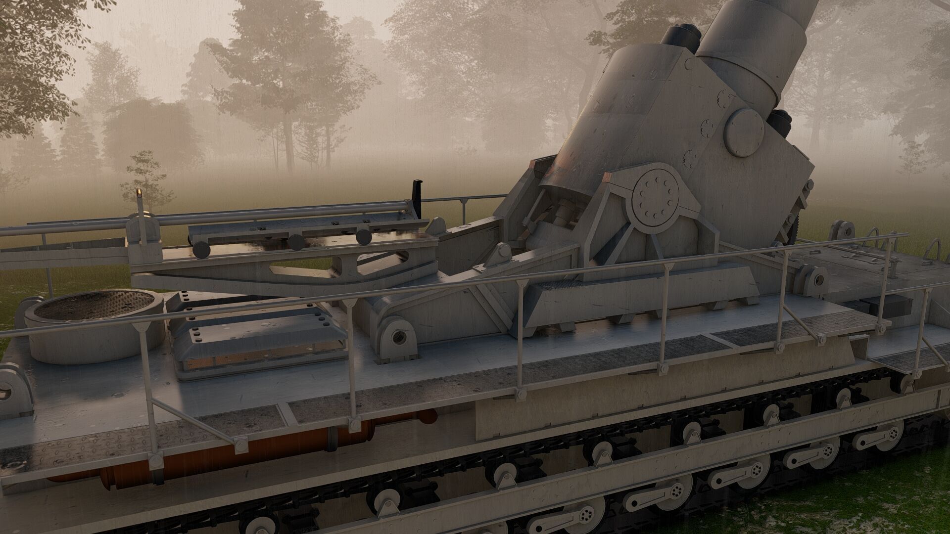 Karl-gerat mortar 3D model_15