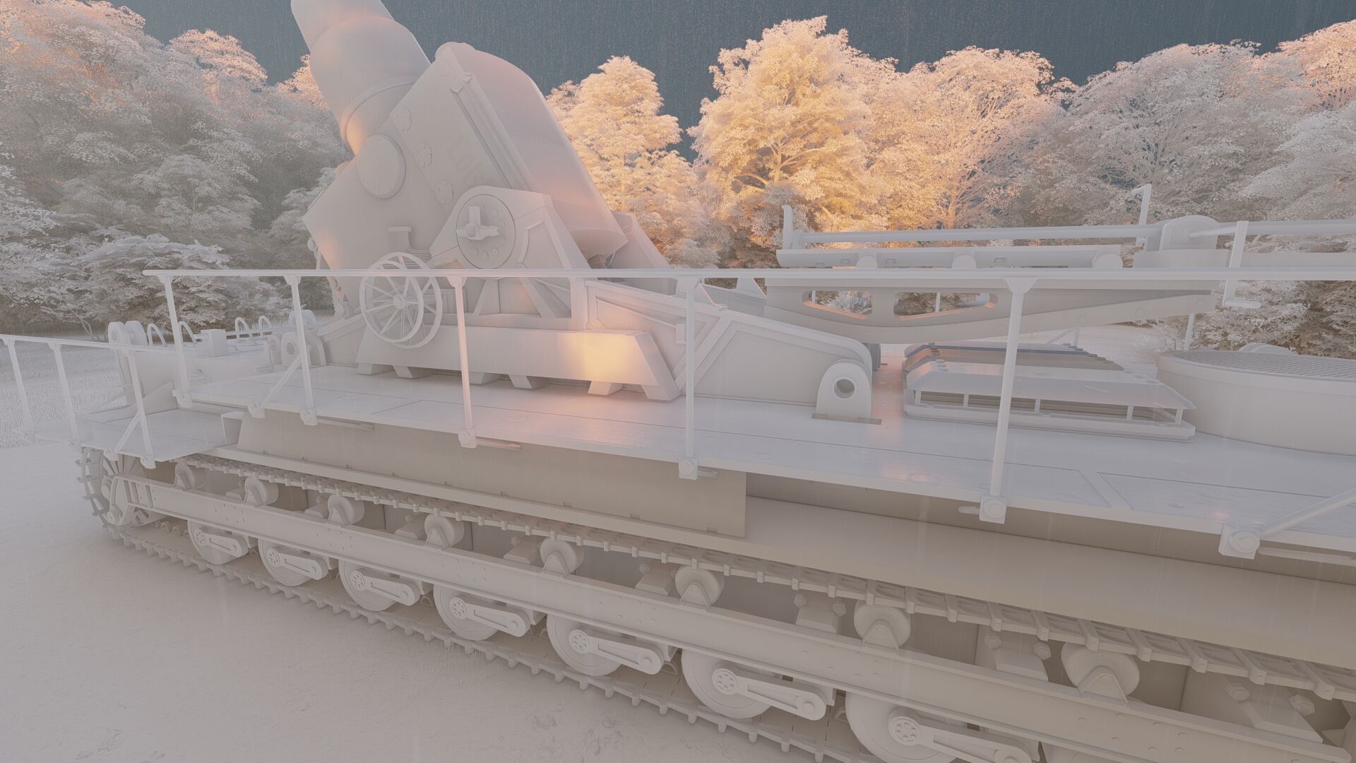 Karl-gerat mortar 3D model_22