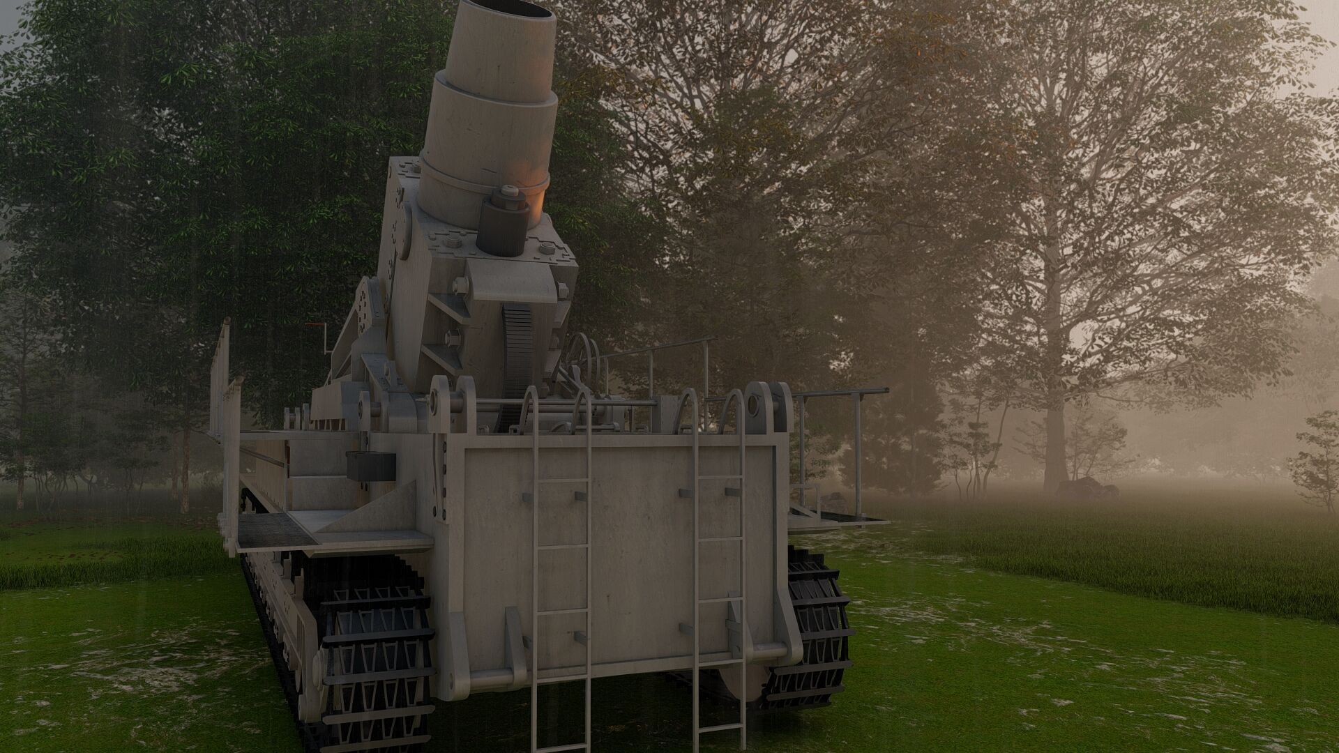 Karl-gerat mortar 3D model_18