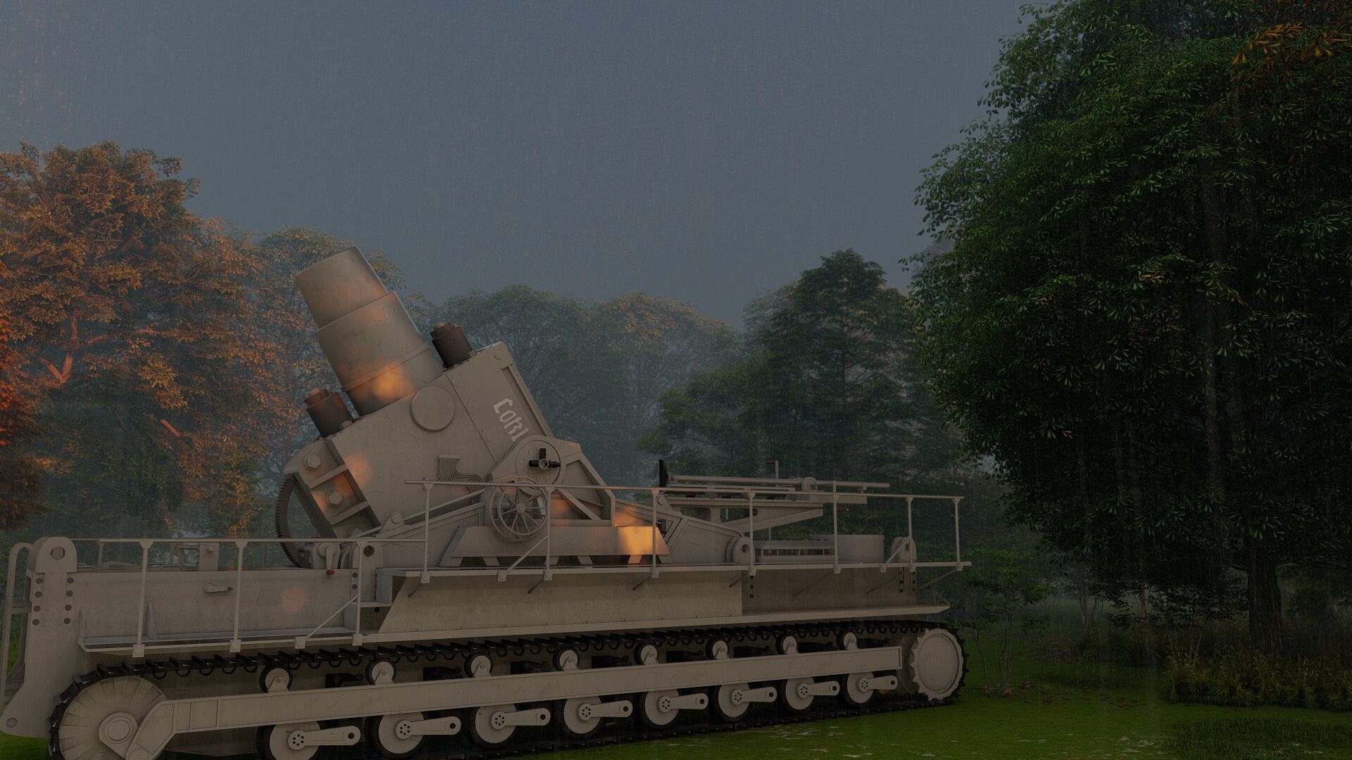 Karl-gerat mortar 3D model_19