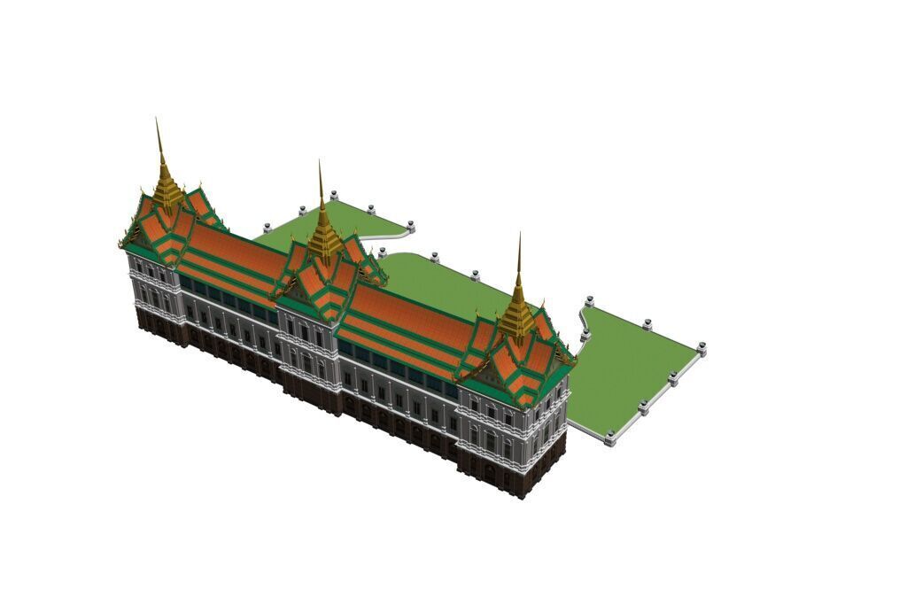 3D Model of Phra Thinang Chakri Maha Prasad 3D model_1