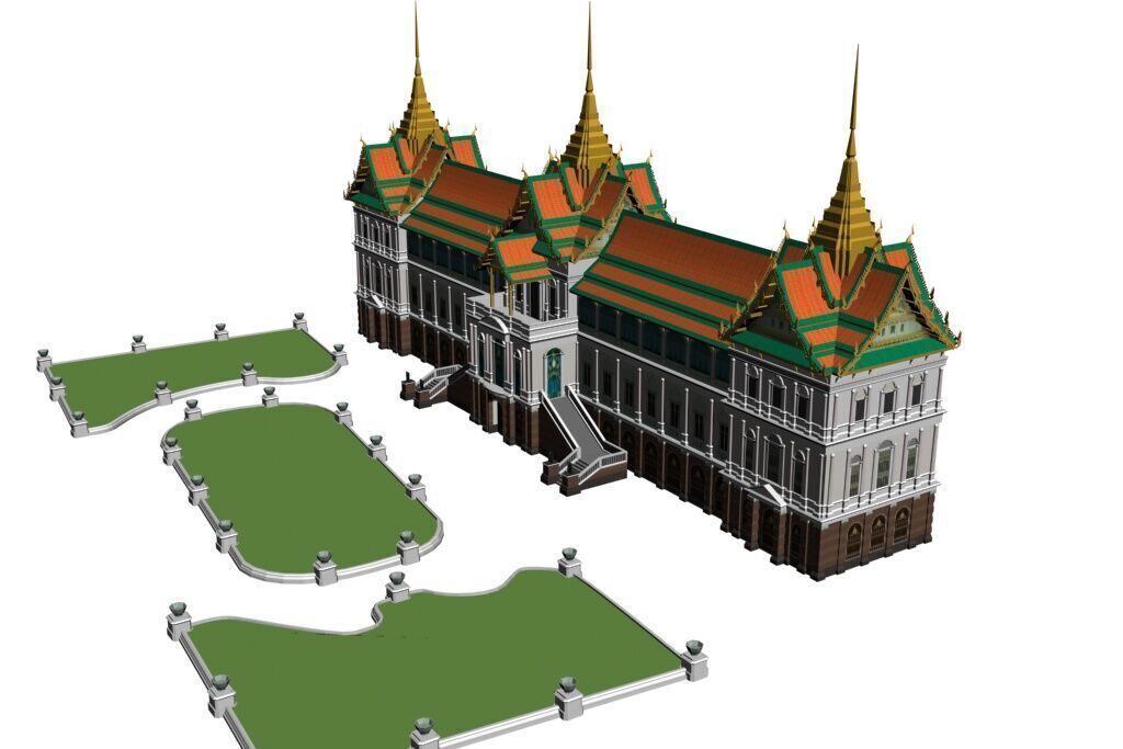 3D Model of Phra Thinang Chakri Maha Prasad 3D model_3