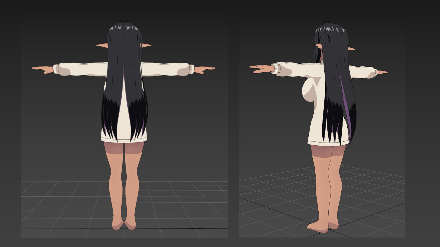  Mariabelle Yandere Dark Elf 3D model_2