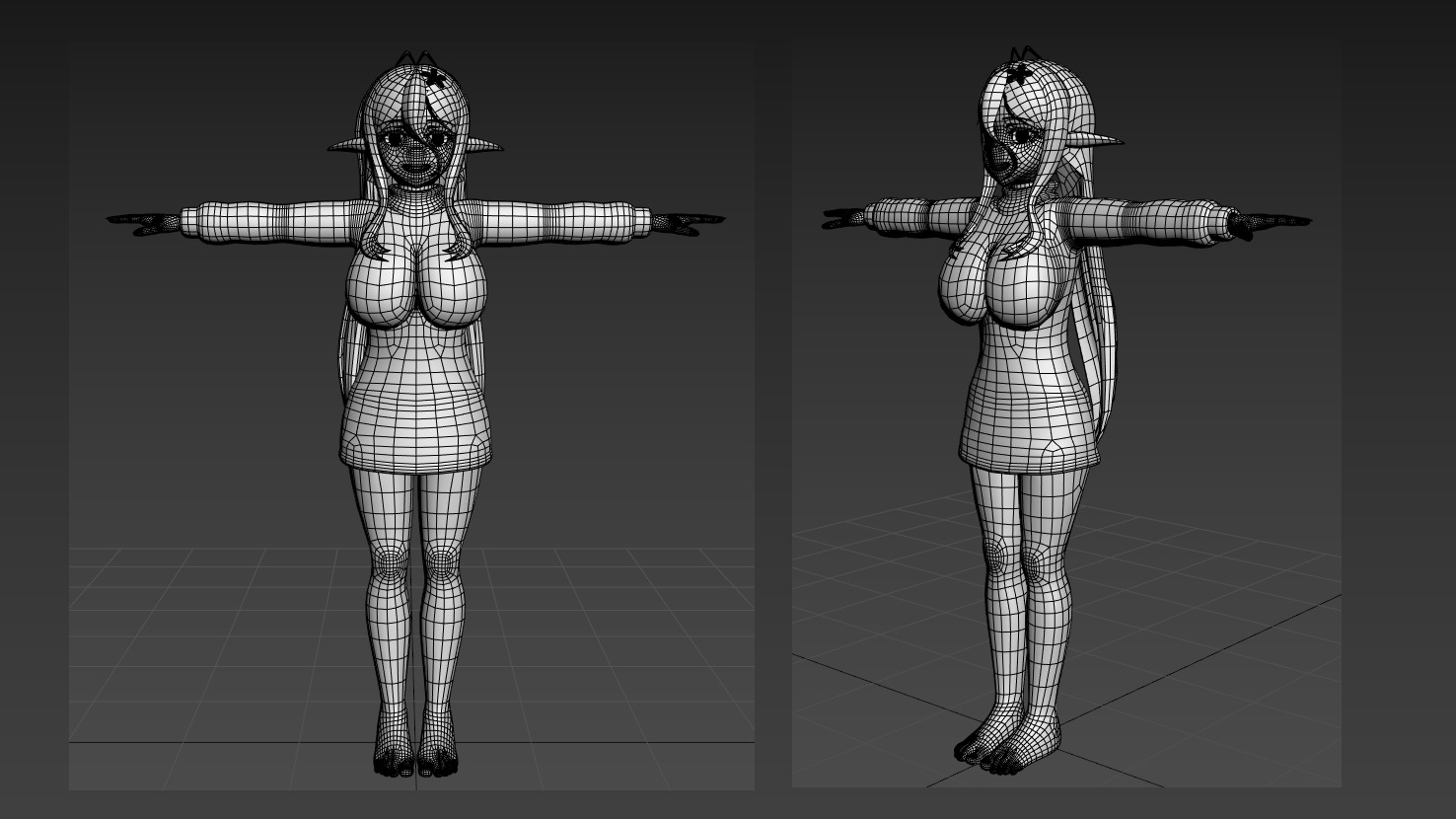  Mariabelle Yandere Dark Elf 3D model_4