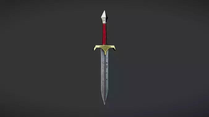 Sword with ornate hilt and blade