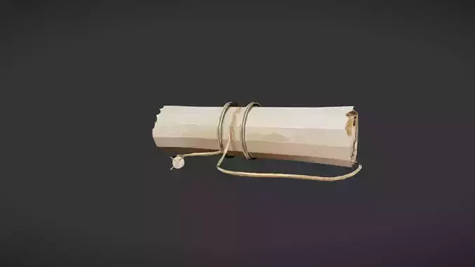 rolled parchment or scroll